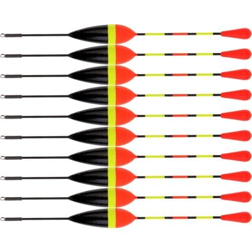 10 Pieces 1.2g Fishing Paulownia Wood Fishing Tackle Floats Bobbers Angling Equipment