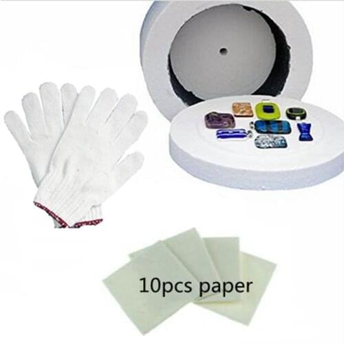 3pcs Large Kiln kits-1 Large Microwave Kiln 1 Pair of Gloves and 10 Sheets of Kiln Paper