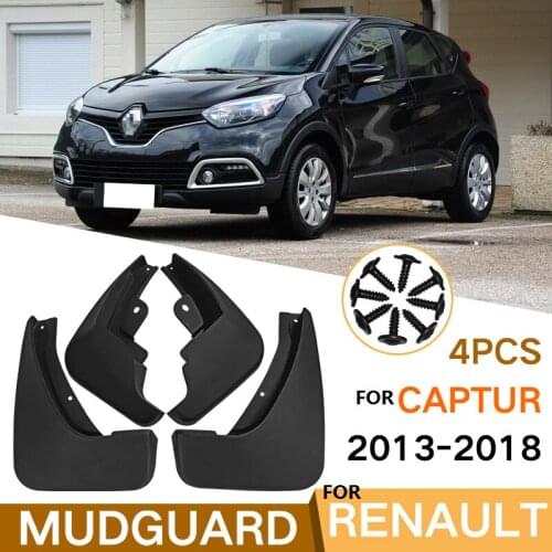 4 PCS Mudflap For RENAULT Captur 2013-2018 Front Rear Car Fender Mud Flaps Guard Splash Flap Mudguards Accessories