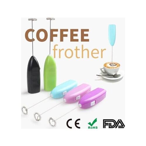 5 Color Hot Sale Electric Mini Handle Whisk Mixer Egg Beater Drinks Milk Frother Cappuccino Stirring Foamer Stirrer Kitchen Tool