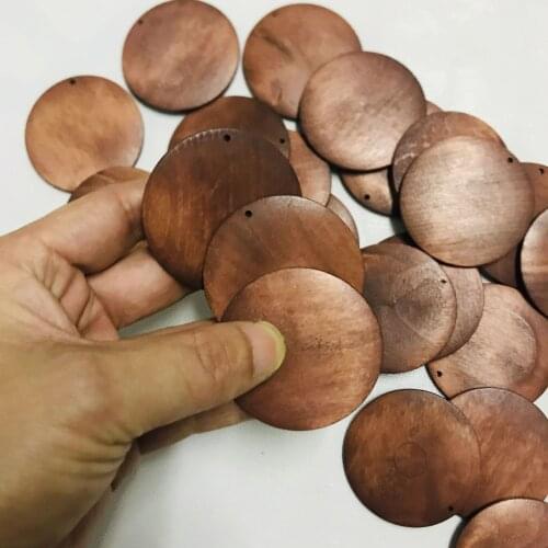 5pcs/10pcs Wood Beads For Jewelry Making Wooden Chips For DIY Keychain Earring Necklace Handmade DIY Accessories Wholesale 2021