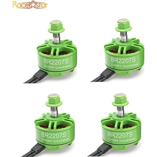 Racerstar 2207 BR2207S Green / Red Edition 1600KV 2200KV 2500KV 3-6S Brushless Motor For RC Models Multicopter Frame DIY Accs