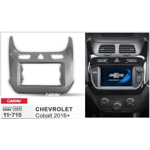 CARAV 11-715 Car Radio Fascia Panel for CHEVROLET Cobalt 2016+ Stereo Fascia Dash CD Trim Installation Kit