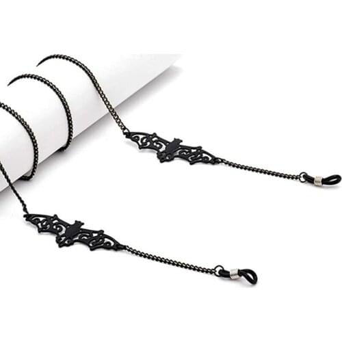 Eyeglasses Straps Bat Beads Link Chain Glasses Hollow Chains Eyewear Glasses Sunglasses Cable Holder Strap Neck Band Accessories