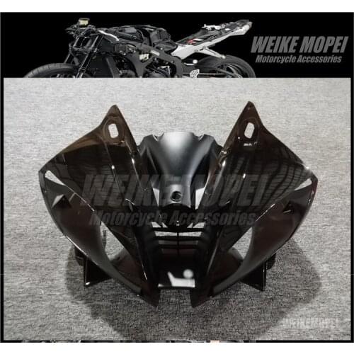 Black Front Upper Fairing Headlight Cowl Nose Panlel Fit For YAMAHA YZF600 06 07 R6 2006 2007