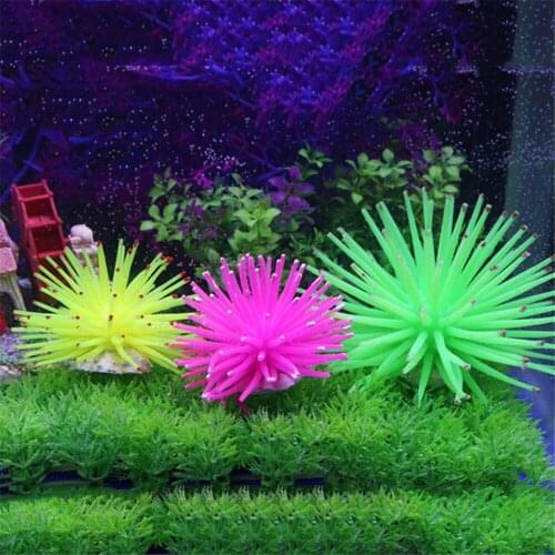 Artificial Underwater Coral Sea Anemone Ornament Aquarium Simulation Decoration Fish Tank Backgrounds Fake Plants Accessories