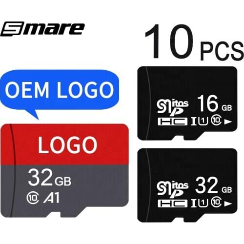 Custom Logo Wholesale Real Capacity Memory Card 10PCS 32GB 16GB 8GB 64GB 128GB 256GB Micro SD Card Class10 U1 U3 SD Original Me