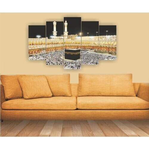 Kaaba Views 1 - 5 Piece MDF Table prayer ALLAH ISLAMIC RELIGIOUS PRAYER ORNAMENT WALL mecca