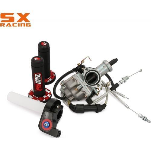 RUSSIA PZ30 30MM Accelerating Pump Tuning Power Jet Carbureter + Visiable Twister +Dual Reinforced Cable + Grips Motorcycle