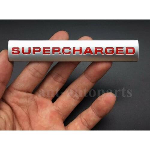 Metal Chrome Supercharged Car Trunk Rear Emblem Badge Sticker HSE V6 V8 Sport