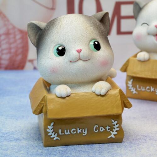 Cute Ornaments Savings Cans Resin Childrens Cartoon Gifts Home Decoration Ornaments Savings Cans Money Box Piggy Bank