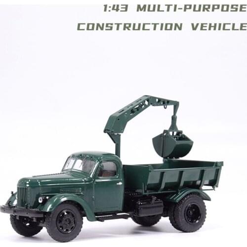 1:43Scale Soviet MineTransport Truck 585L Multifunctional Engineering TruckCrane Alloy Model Collection Decoration Gift HotToys