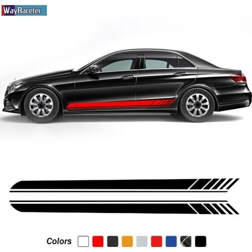 Edition AMG Sport Side Stirpes Skirt Sticker Decal For Mercedes Benz W212 E63 E Class E200 E250 E300 S212 A207 C207 Accessories