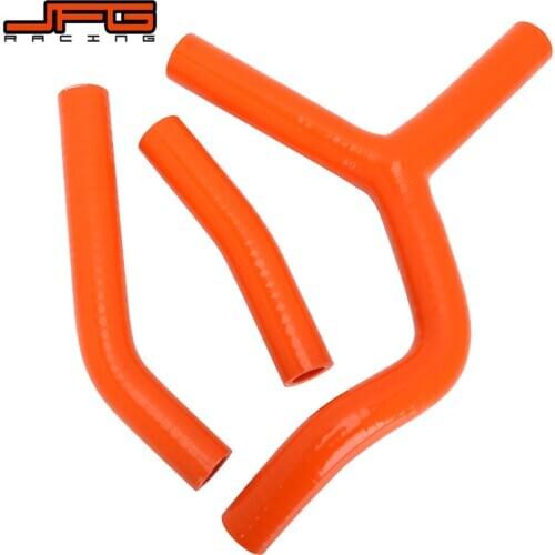 Motorcycle Orange Silicone Radiator Coolant Hose For KTM SX125 SXS125 2003 2004 2005 2006 EXC200 MXC200 2003-2004 EXC125 2004
