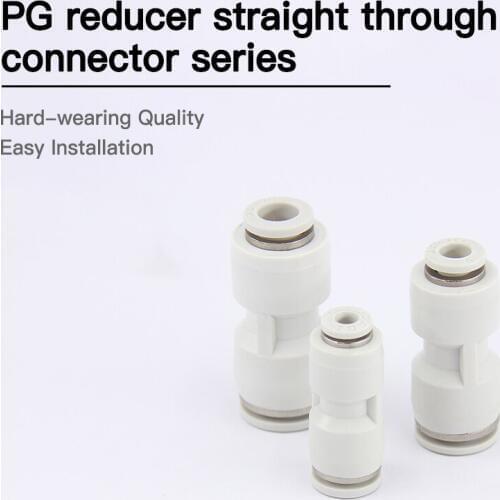 Pneumatic fittings APG serie 4 6 8 10 12 14mm Tube One Touch Straight push-in Fitting Brass Quick Connector tube