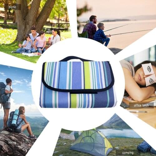 Outdoor Oxford Cloth Folding Mat Camping Picnic Pad Waterproof Sleeping Blanket Outdoor Picnic Wind Guard Camping Gear