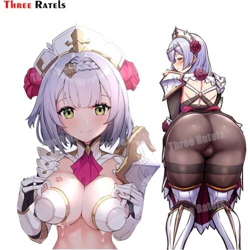 Three Ratels A162 Cute Girl Noelle Genshin Impact Auto Cover Decorative Sticker Accessories Waterproof Kids Toy Gift Decals