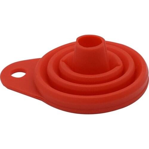Petrol Car Funnel Silicone Suspended Universal Collapsible Diesel Gasoline
