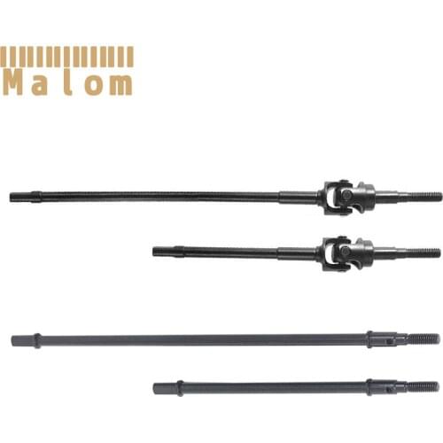 Hardened Steel Universal Joint Drive Shaft Rear Straight Shaft Axle Set for 1/10 RC Crawler Axial RR10 90053 Wraith 90018 90045