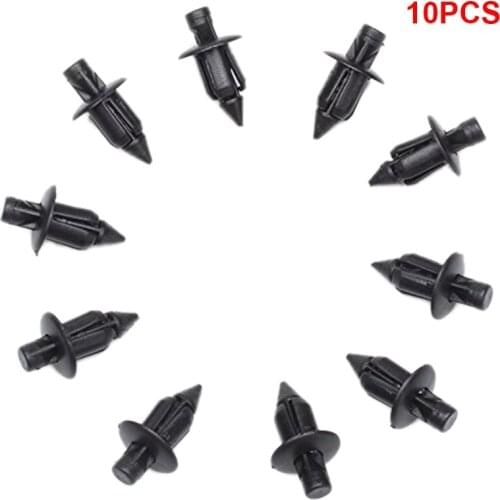 10Pcs/Set 6mm Rivet Fairing Body Trim Panel Fastener Screw Clips Plug Kit Black For Honda ATV Motorcycle Accessories Parts
