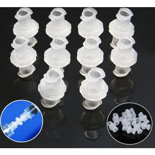 10pcs/set Transparent Polypropylene Female to Female Coupler Luer Syringe Connector For Pneumatic Parts