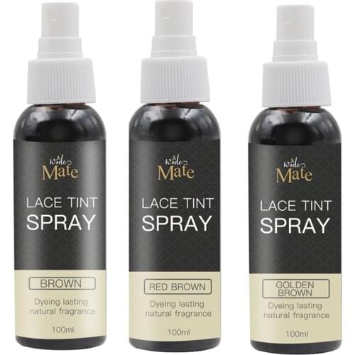 100ml Wholesale Lace Tint Spray Light Brown Tint Lace Spray For Closure Frontal Private Label