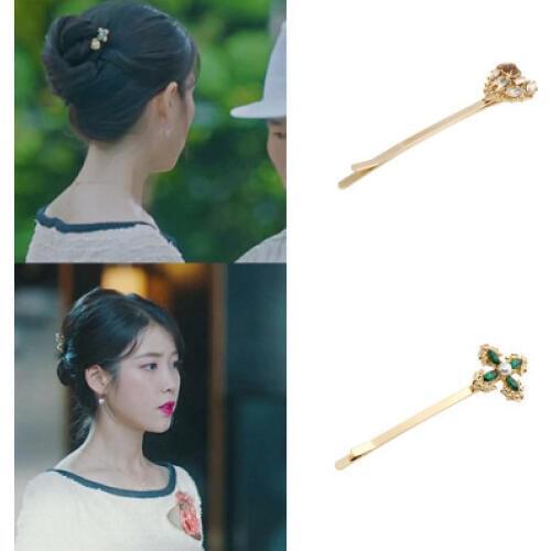 2pcs hair clip DEL LUNA Hotel same Female Girl Korean Fairy Fashion Hair Pin Clips Hairpin IU tv dreama