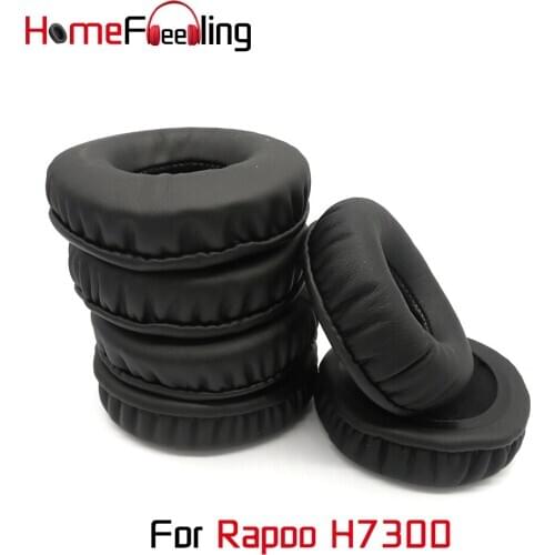 Homefeeling Ear Pads For Rapoo H7300 Earpads Round Universal Leahter Repalcement Parts Ear Cushions