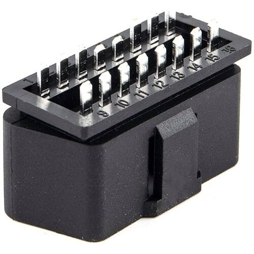 Car Connector 12V 16 Pin Male Plug Diagnostic Tool Terminal Connection Plug