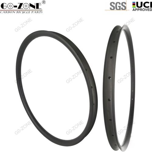 MTB Rims 29er Clincher Tubeless Symmetry / Asymmetry 29inch MTB 27mm 28.6mm 30mm 32mm 33mm 35mm 36mm 37mm 40mm Carbon MTB Rim 29