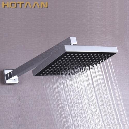 Free Shipping Chrome Finished Wall Mounted 20x20cm Water Saving Square Rain Shower Head with arm,Chuveiro Ducha Quadrado YT-5153