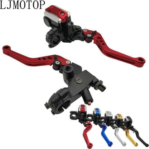 CNC Motorcycle Brake Clutch Levers Master Cylinder Reservoir Set For HONDA CRF450R CRF250X CRF450X CRF 450R 250X 450X