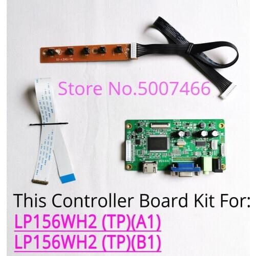 For LP156WH2 (TP)(A1)/(TP)(B1) VGA 1366*768 WLED notebook LCD screen 30Pin-eDP 15.6" display controller drive card DIY kit