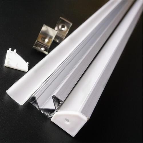 5-30pcs 100cm flat V type 19mm corner bar light house ,ceil wall mounted led aluminium profile ,12mm 5V 12V 24V Strip channel