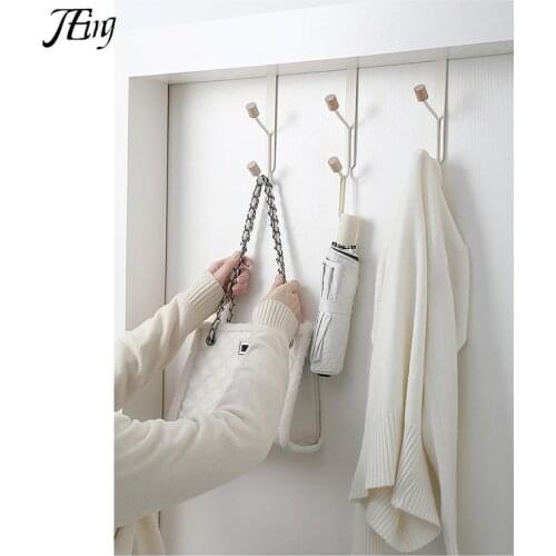 Door Hooks Bath Towel Hooks Over The Door Decorative Rack Clothes Coat Belt Hanger Hooks For Kitchen