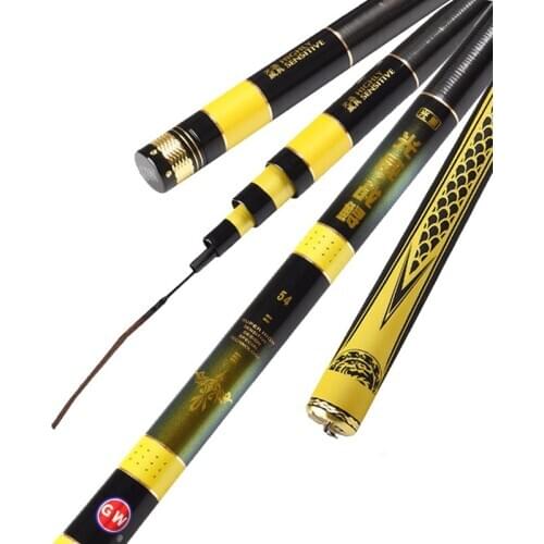 GW 6H 19tune Giants hard violence sturgeon fishing rod superhard taiwan pole 4.5M-8.1M Catch big fish drag power 7Kg+spare tip