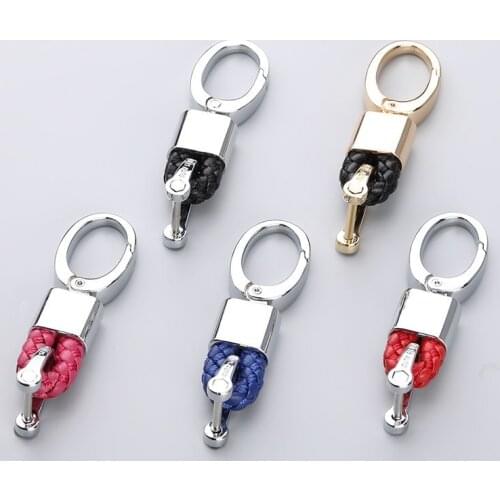 For BMW Benz Audi Volkswagen Porsche leather car key chain car key chain 2PCS Free shipping