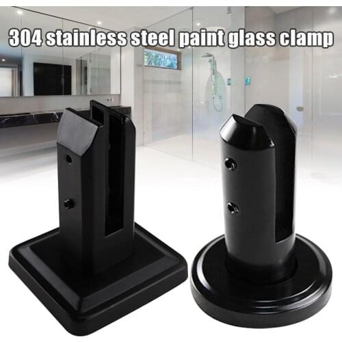 Stainless Steel Spigots Glass Clamp For Frameless Glass Pool Fence Panels Shelf Bracket Shower System Bathroom Accessories