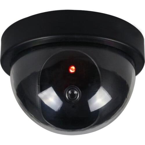 Dummy Camera Flicker Blinking LED Indoor CCTV Dome Fake Surveillance Security Camera Home Security Battery Powered