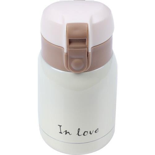 Mini Stainless Steel Big belly thermos bottle(beige)200ml