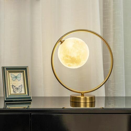 New Modern Creative Ring Table Lamp Ball Desk Light For Bedroom Bedside Study Restaurant Home Lamps LED Table Lighting TA032