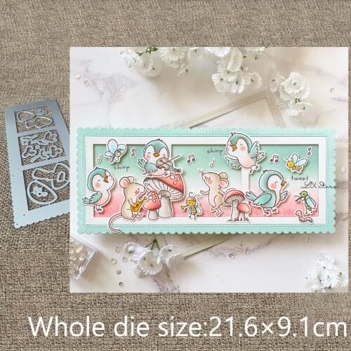 New Design Craft Metal stencil mold Cutting Dies mushroom frame decoration scrapbook die cuts Album Paper Card Craft Embossing