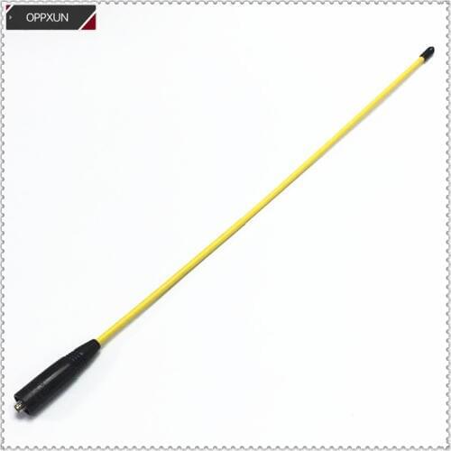 OPX771 yellow soft 144/430 UV dual-band antenna SMA-F for baofeng UV5R UV82 UV888S PUXING WOUXUN radios