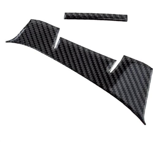 1 Set Car LHD Carbon Fiber Front Armrest Panel Covers Trims Stickers Fit for Dodge Challenger 2008 2009 2010 2011 2012 2013 2014