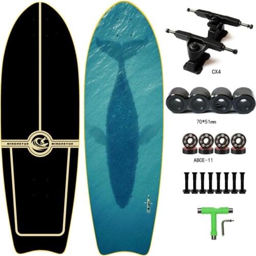 Professional Carver Surf Land Skateboards Skating Skate Board For Adult Highly Smooth 4 Wheels Maple Roller Skateboard Womens