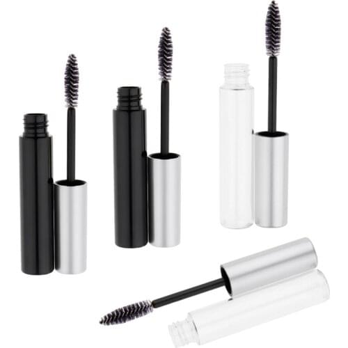 4 Travel Empty Mascara Tube Eyelash Cream Container Bottle with Wand Funnel