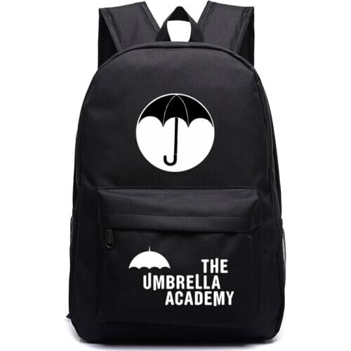 The Umbrella Academy Travel Backpack Casual School Bags Waterproof Black School Bags Teenagers Girls Boys Shoulder Bag