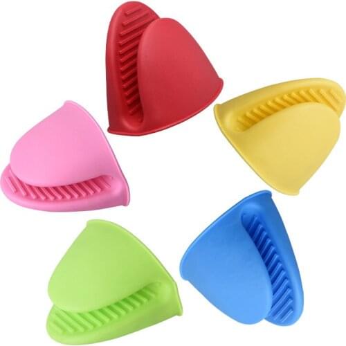Silicone anti-scalding Oven Gloves Mitts Potholder Kitchen BBQ Gloves Tray Pot Dish Bowl Holder Oven Hand Clip