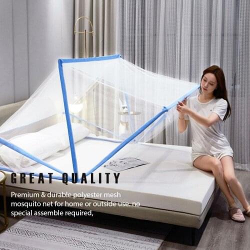 Foldable Bottomless Dormitory Mosquito Net Tent Household Encryption Single-door Mosquito Net Cover Bed Canopy Dropship