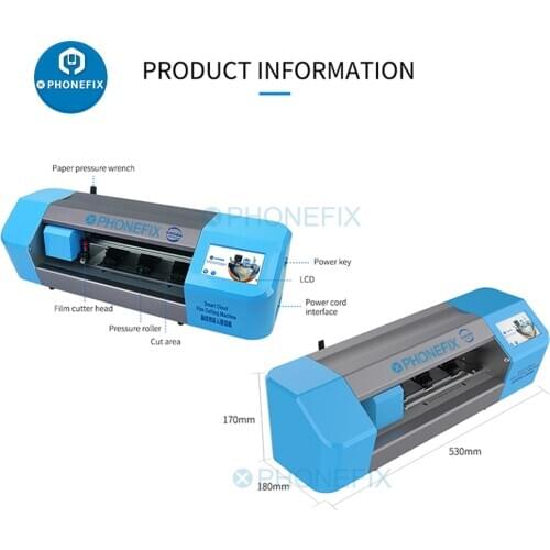 SS-890C Phone Screen Protector Film Cutting Machine LCD Screen Front Glass Back Cover Laser Cutting Tool for iPhone Samsung ipad